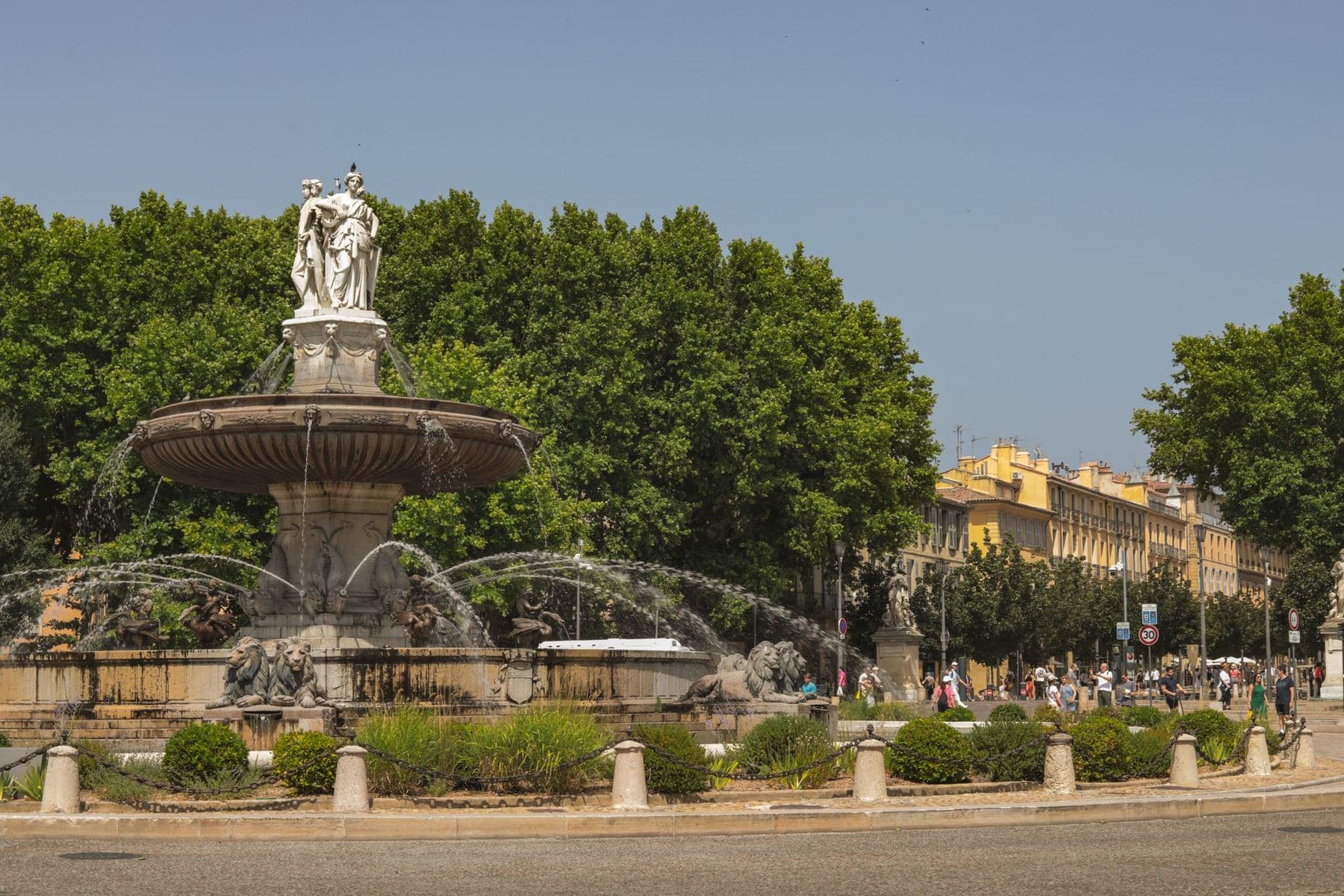 La fontaine de la Rotonde à Aix-en-Provence