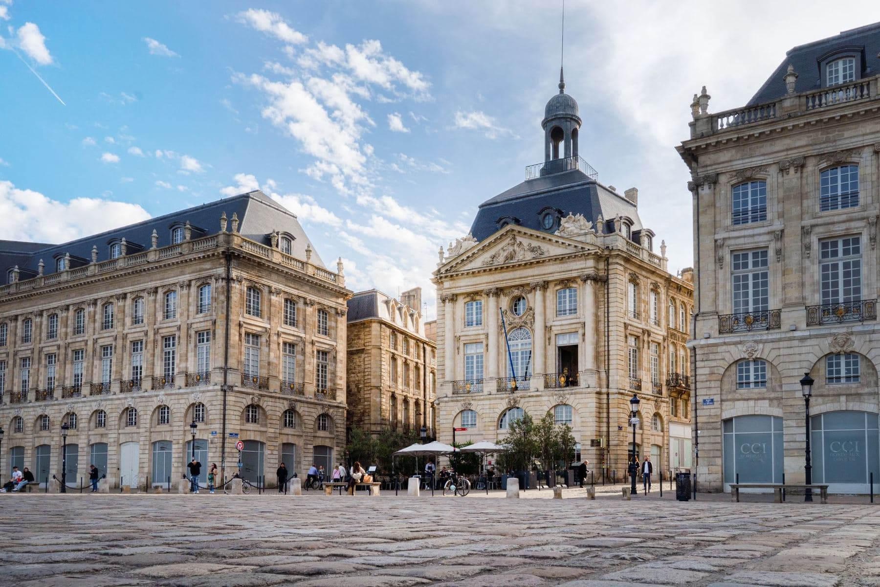 La place de la Bourse à Bordeaux